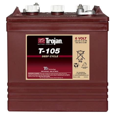 Trojan T 105 Deep Cycle Battery 6 Volt Batteries Batteries And Acc — Abs Alaskan