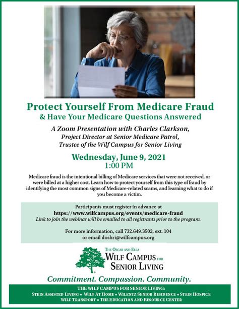 Protect Yourself From Medicare Fraud Wilf Campus