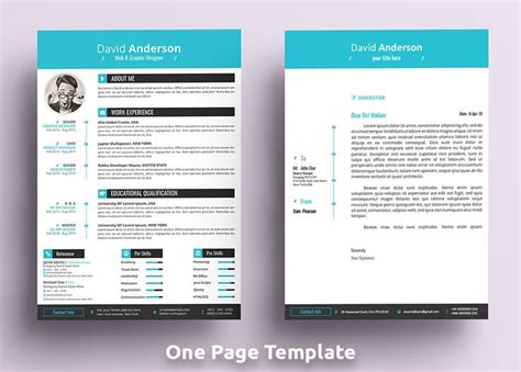 David Anderson Cv Professional Ms Word Format Resume Template Resume