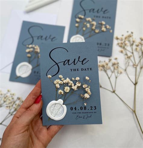 UNPERSONALISED SAMPLE Dusty Blue Gypsophila Baby S Breath Wedding Save