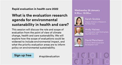 Environmental Sustainability In Health And Care Rapid Evaluation