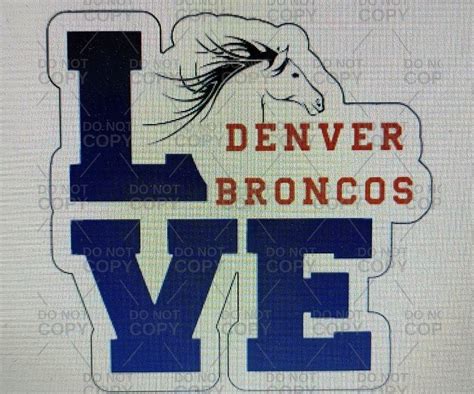 Denver Broncos Decals Made to Order - Etsy