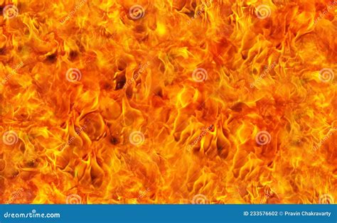 Blaze Fire Flame Texture Background. Fire with Black Smoke and Dust ...