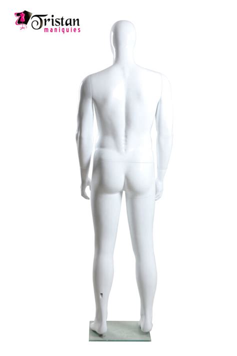 Mp Gw Maniqui Masculino Talla Grande Sin Rostro Blanco Novedad