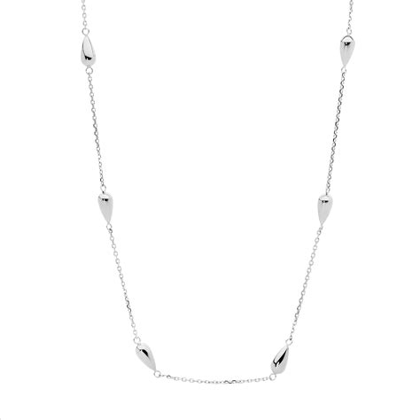 Silver Teardrop Necklace Diamonds Plus Jewellers