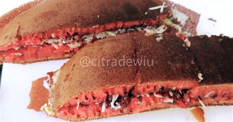 Resep Terang Bulan Red Velvet Teflon Martabak Manis Oleh Citra Cookpad