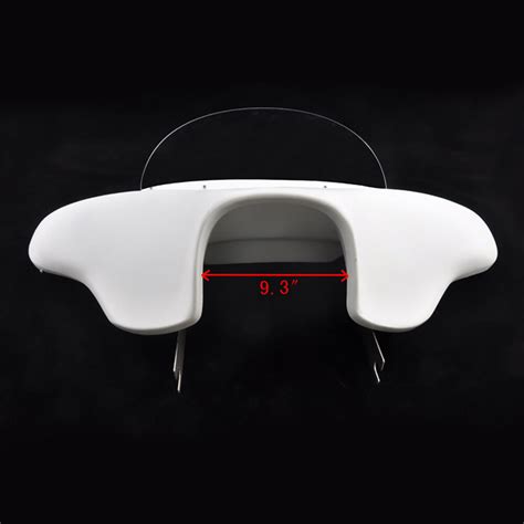 Detachable Batwing Fairing 6x9 White Speaker For Harley Davidson Touri