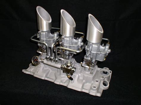 Sold Vintage Edelbrock 3x2 Sbc Intake Manifold Holley 94 The Hamb