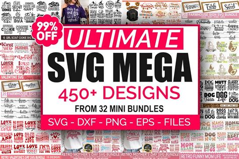 The Ultimate Svg Mega Bundle Bundle Creative Fabrica