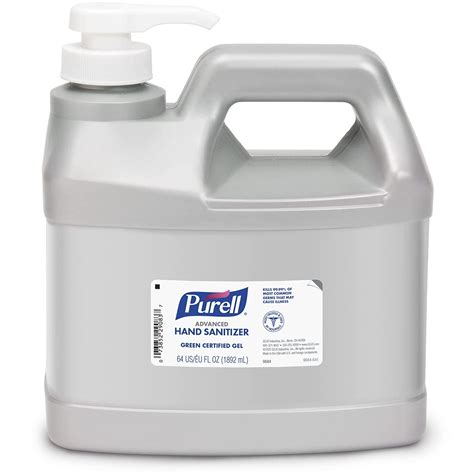 Purell Advanced Hand Sanitizer Refreshing Gel Large Bulk Refill Bottle With Pump 64 Oz