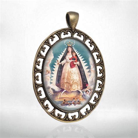 Our Lady Of Charity El Cobre Virgin Mary Catholic Medal Bronze Etsy