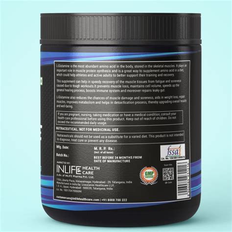 Buy Inlife Micronized L Glutamine Powder Gm Online At Discounted