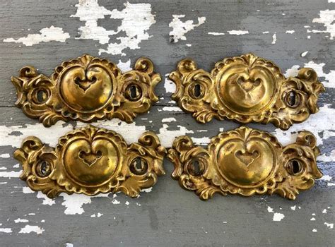 Vintage Drawer Pulls With Backplate