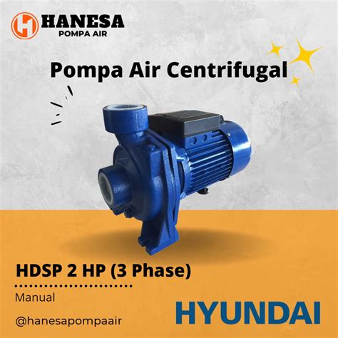 Jual Hyundai HDSP 2 HP 3 Phase Pompa Sentrifugal Shopee Indonesia