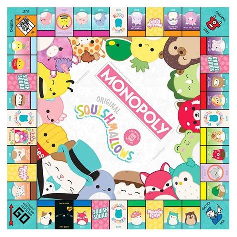 Squishmallows Monopoly Board Game in 2023 | Board games, Cat plush, Paper toys template