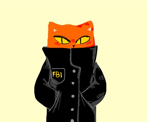 Fbi Cat Agent Drawception