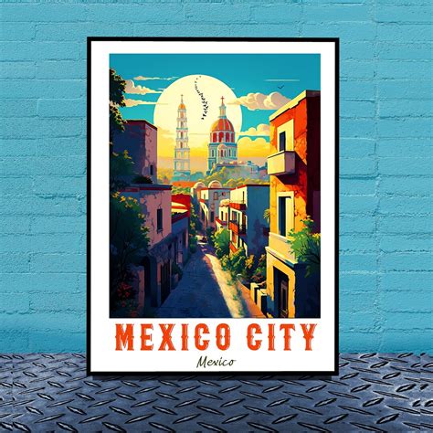 Mexico City Print Mexico City Travel Poster Mexico City Etsy