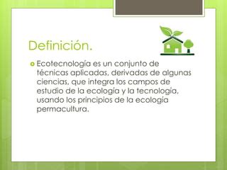 Ecotecnologías PPT Descarga Gratuita