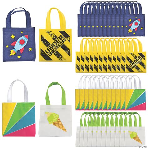 Bulk Mini Tote Bag Assortment | Fun Express