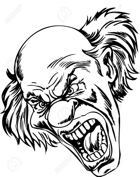 Scary Clowns Drawing at GetDrawings | Free download