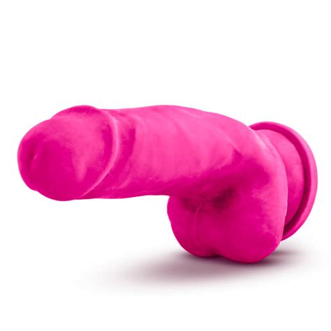 Bold Beefy Dildo Au Naturel In W Balls Pink Blush Satisfaction