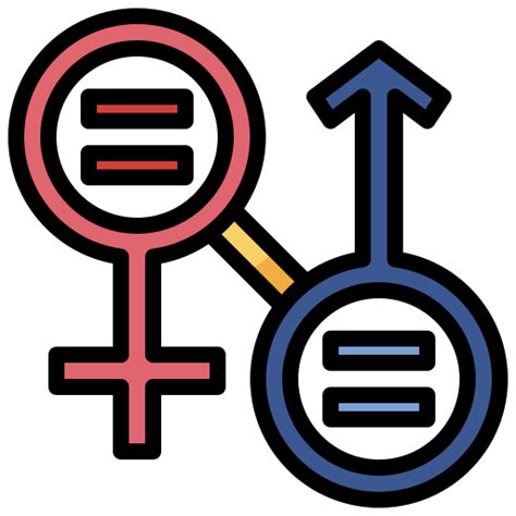 Gender Equality Surang Lineal Color Icon