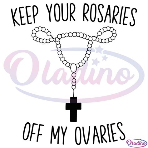 rosaries   ovaries svg silhouette digital file