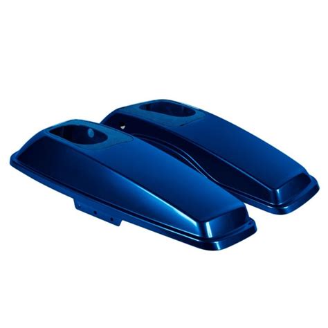 Reef Blue Saddlebag Speaker Lids For Harley Touring 14 24