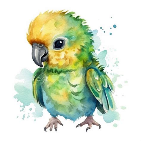 Premium Photo | Watercolor painting of a parrot