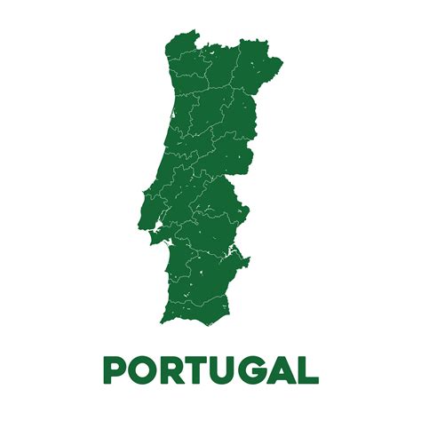 detailed map  portugal