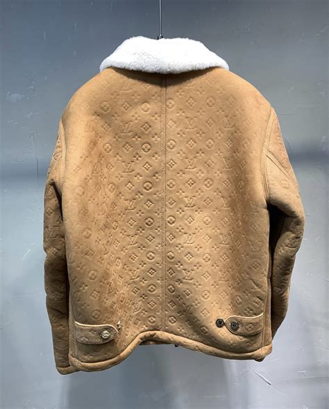 Louis Vuitton Shearling Embossed Monogram Jacket Billionairemart