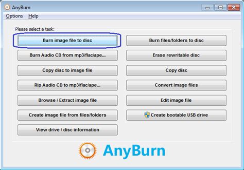 Burn ISO File