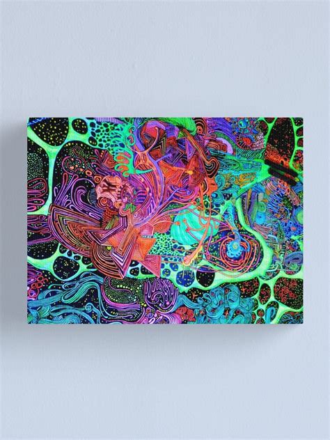 Psychedelic Color Canvas Print By Gautchh Redbubble