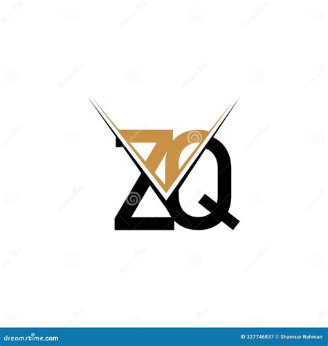 Alphabet Initials Logo Zq Qz Q And Z Stock Vector Illustration Of