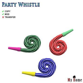 Second Life Marketplace - [My Home] Party Whistle