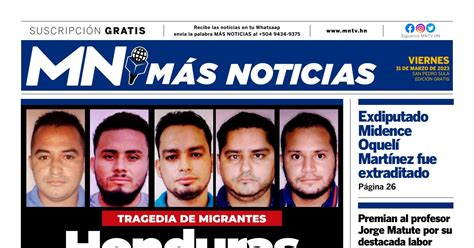 MAS NOTICAS EDICION Viernes 31 De Marzo De 2023 Pdf DocDroid