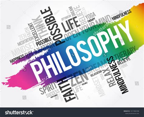 Philosophy Word Cloud Collage Concept Background Stock Vector (Royalty ...