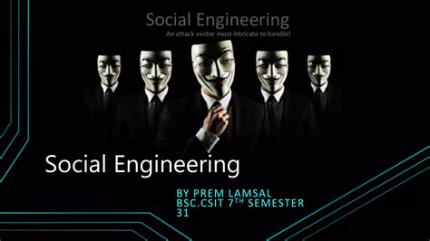 introduction  social engineering techniques  social engineering