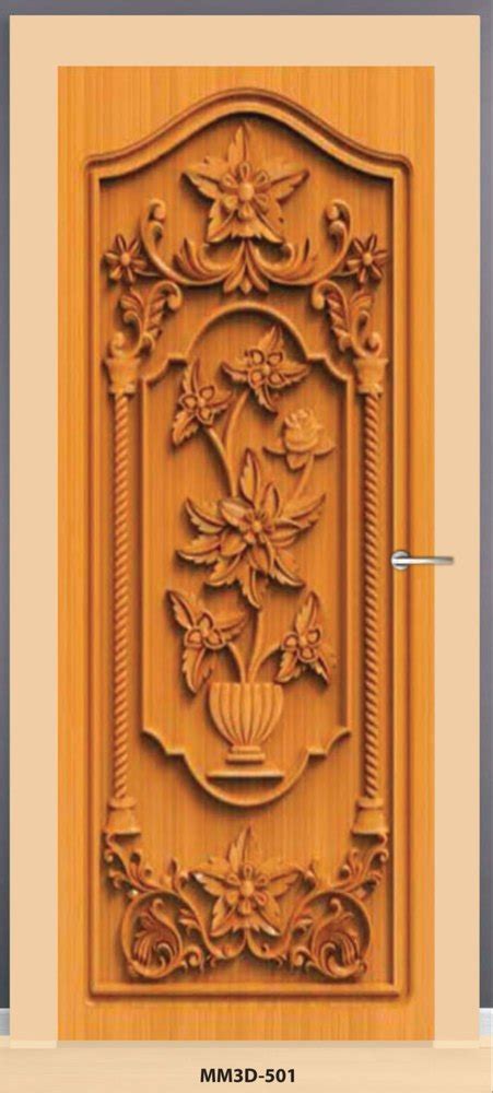 3D Interior Teak Wood Carving Membrane Door For Home At Best Price In