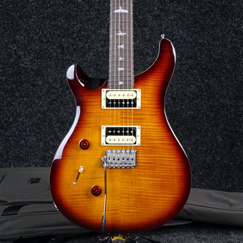 PRS SE Custom 24 Left Handed Tobacco Sunburst W Gig Bag 2nd Hand