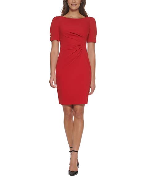 Dkny Ruched Sheath Dress Macys