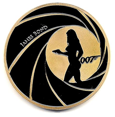 James Bond Gold Coin Nude Sexy Girl No Grelly Uk