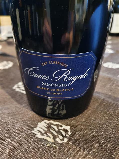 2018 Simonsig Chardonnay Cuvée Royale Blanc de Blancs South Africa