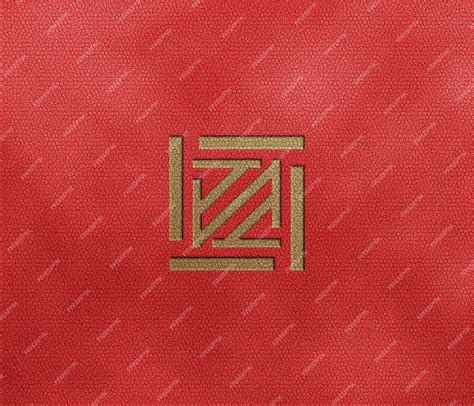 Premium PSD | Psd golden logo mockup on leather