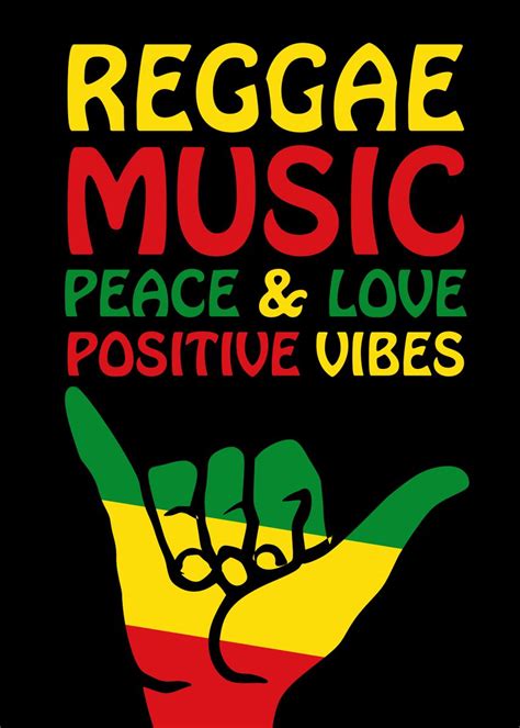 Reggae Shaka Hands Aloha Poster Picture Metal Print Paint By ALMA