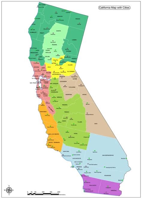 California Map With Cities - California Places, Travel, and News.