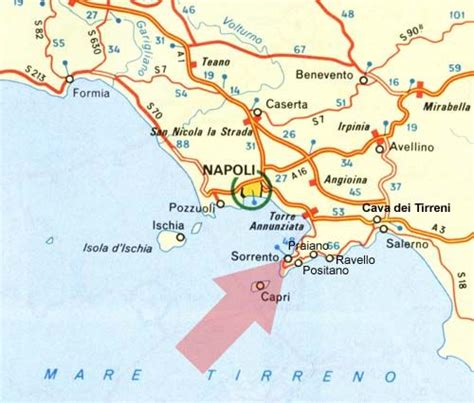 Sorrento Peninsula Map