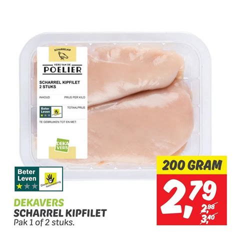 Scharrel Kipfilet Aanbieding Bij Dekamarkt