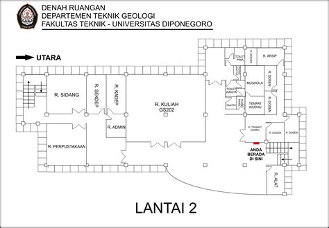 Denah Gedung Teknik Geologi