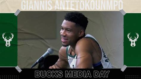 Giannis Antetokounmpo Media Day Press Conference Nba On Espn Youtube